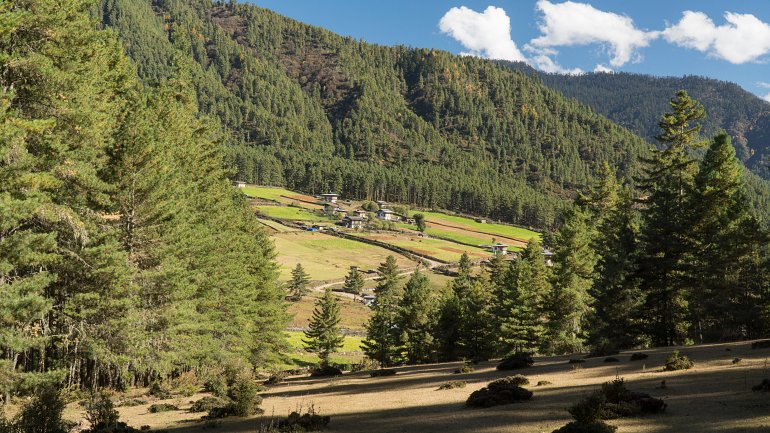 770 Bhutan Phobjikha Valley. Kingdom of Bhutan shutterstock 771191404