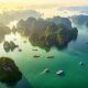 1280 loating fishing village and rock island Halong Bay Vietnam shutterstock 1218765286